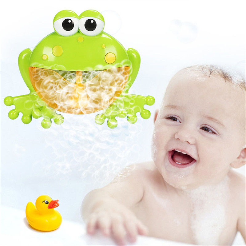 Bubble Machine Crabs Frog Music Kids Funny Bath Toy Bathtub Soap Machine Automatic Bubble Maker Baby Bathroom Toy for Children