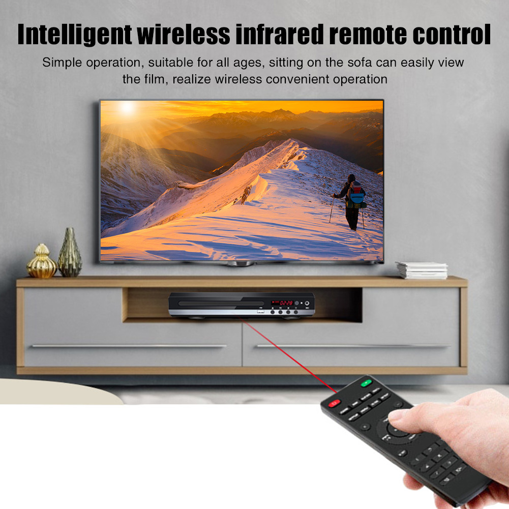 Remote Control USB DVD Player Region Free Multiple OSD Languages DIVX DVD CD RW Player LED Display Player DVD MP3