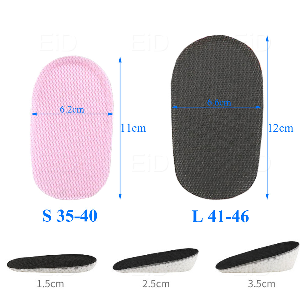 High elastic Silicone insoles Foot Cushion Soft Gel Sole Heel Soles Insole For Shoes Spurs Pain Half Heel Pad Height Increase