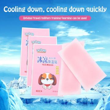 1 Pcs Cooling Patches Fever Down Patch Antipyretic Headache Relieve Pain Pad Lower Temperature Paste Ice Gel Polymer Hydrogel