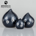 aluminium alloy Paw Heart Cremation Urn Dog Pet Cinerary Funeral Casket Pet Memorials Useful