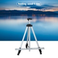 Folding Painting Easel Frame Aluminium Adjustable Portable Tripod Display Bracket for Outdoor Travelling Ornaments