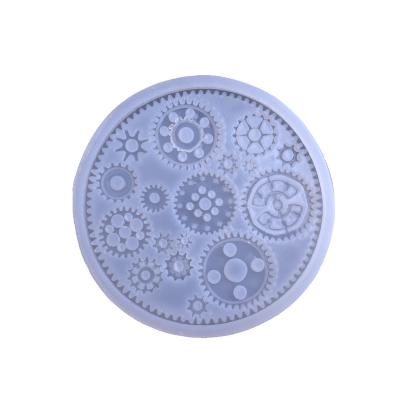 Steampunk Gear Silicone Molds Clockwork Cog Mold Gearwheel Mold Flexible Epoxy Resin Mould Pendants Jewelry Making Supplies