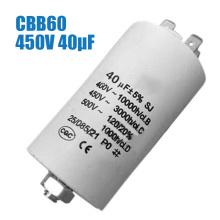 450V 40uf Double Insert Motor Starter Running Permanent Capacitor Environmental Insulation for Household Appliances