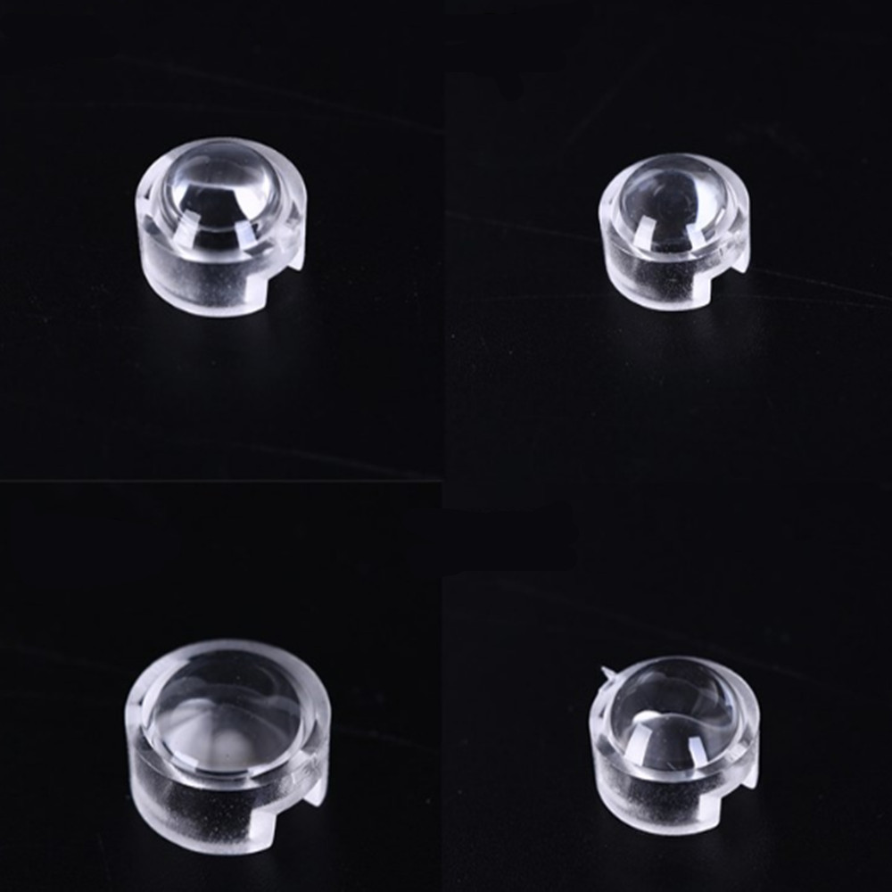 406pcs/lot 13mm LED mini Lens 15 30 45 60 90 100Degree Needn't Holder 1W 3W synthetical IR LED Power lenses Reflector Collimator