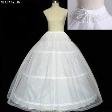 Hot Novia Enaguas Underskirt Wedding Slip Wedding Accessories Chemise 3 three Hoops For A Line Wedding Dress Petticoat Crinoline