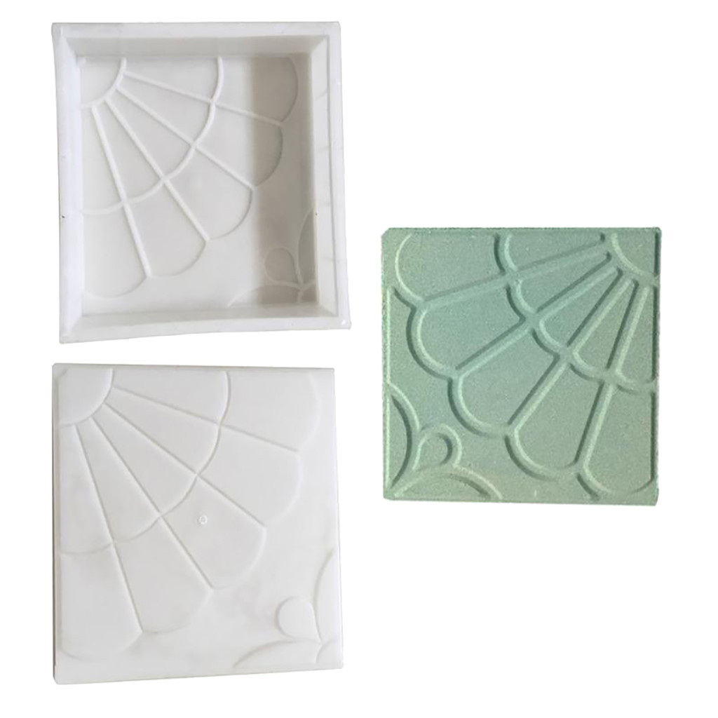 25*25*4cm Plastic Making DIY Paving Mould Home Garden Floor Road Concrete Stepping Paving mold^15