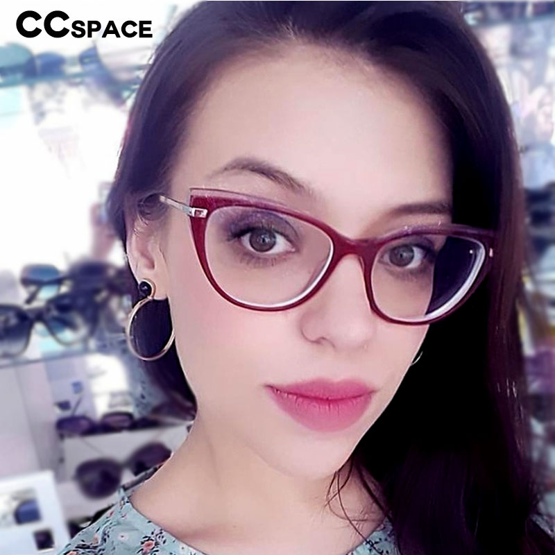 48146 Cat Eye Anti-blue light Plastic Titanium Glasses Frames Retro Ultralight Men Women Optical Fashion Computer Glasses