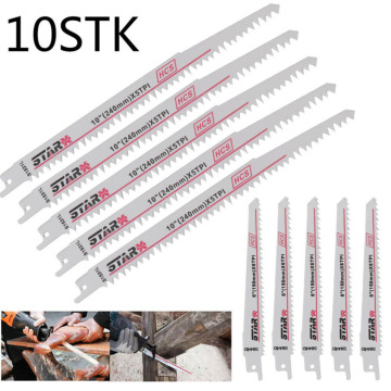 10Pcs Reciprocating Saw Blades Cutters For Wood Cutting Woodworking Tool S644D & S1531L Saw Blades For Makita/Dewalt/Bosch