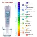 New Portable 4 in 1 pH/EC/TDS&Temperature Meter PH test pen Waterproof Digital Drinking Water Water Quality Monitor