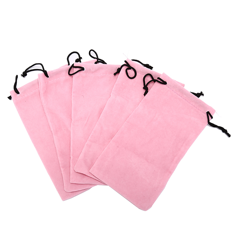 5PCS Drawstring Sunglasses Bags Solid Color Bags Myopia Customized Glass Case Eyewear Accessories Soft Eyeglasses Bag