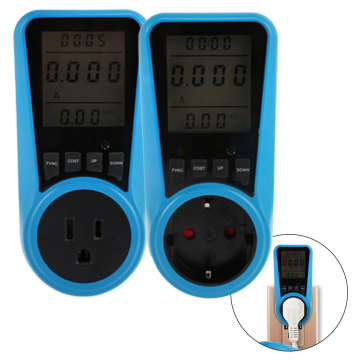 Power Meter Routine Measuring Outlet Socket Electricity Usage Monitor Household Power Metering Socket AC230V 50Hz EU/US/UK Plug