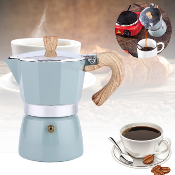 Aluminum Moka Coffee Maker Mocha Espresso Percolator Pot Coffee Kettle 150ml/300ml Stovetop Coffee Maker Kitchen Supplies