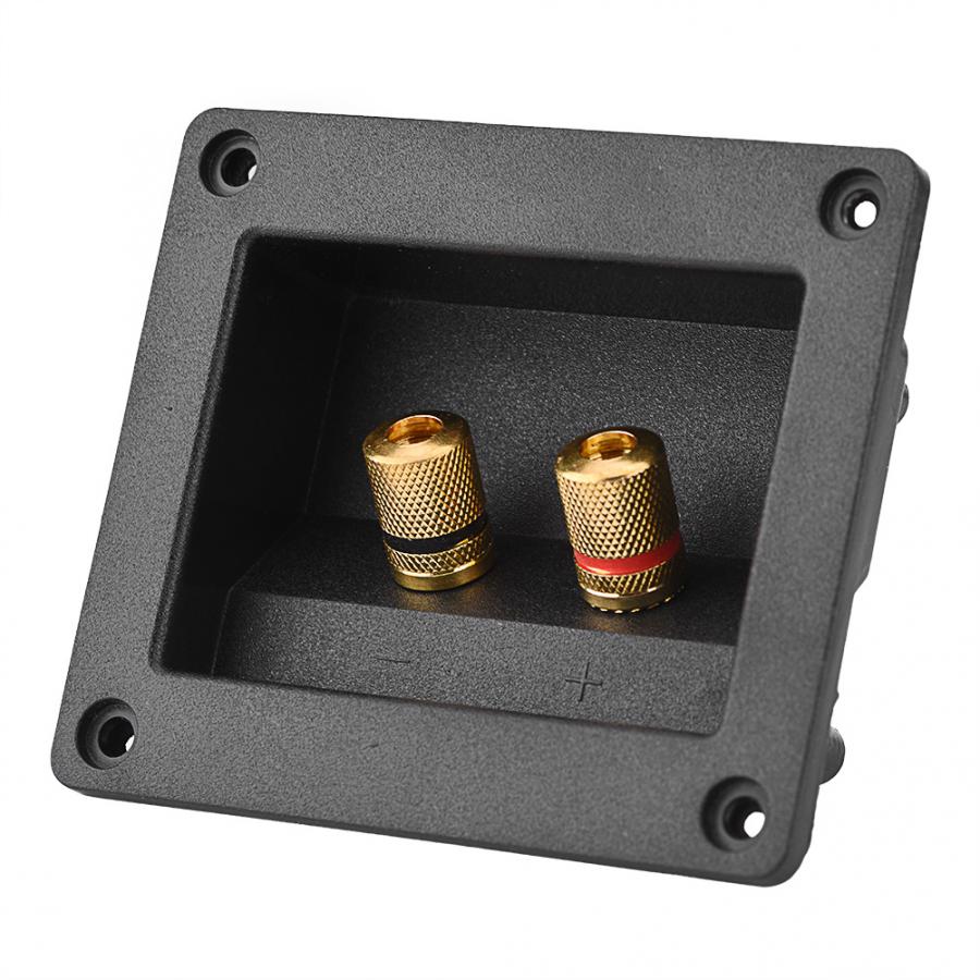 Acoustic Components for HiFi Speaker 2 Copper Binding Post Terminal Cable Connector Box Shell Acoustic Components