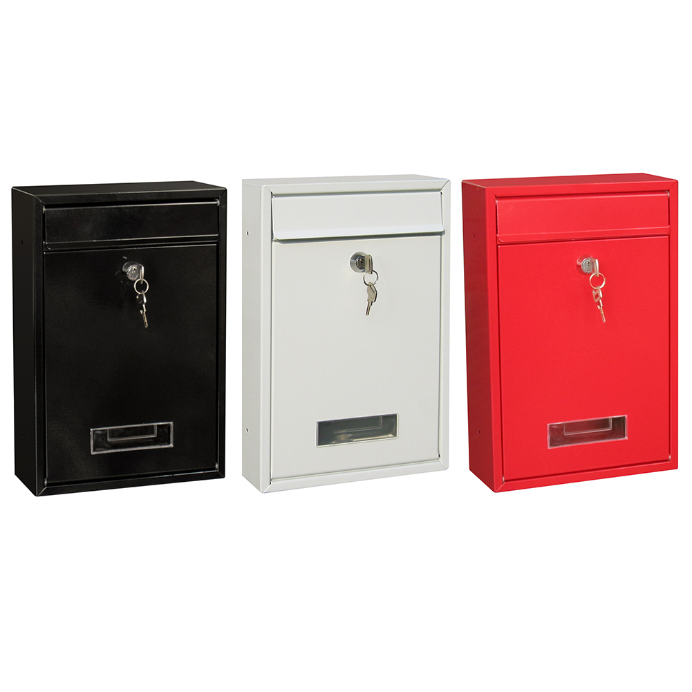 Outdoor Lockable Wall Mounted Hanging Iron Post Letter Box Mailbox with Key Password Mailbox Outdoor Letterbox Outdoor Wall Boxe