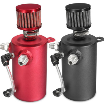 750ml Multi-color Aluminum Baffled Car Oil Catch Tank Can Reservoir Universal Oil Catch Tank Cans with Breather Filter