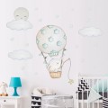 Cartoon Hot Air Balloon Wall Stickers Animals Kids room Baby Nursery Room Decoration Wall Decals Eco-friendly Art Vinyl Murals