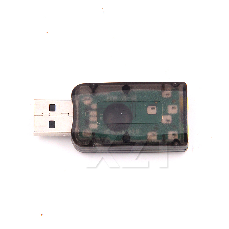 1pcs Hot Sale USB to 3D Audio USB External Sound Card Adapter 5.1 Channel Sound Professional Microphone 3.5mm connector