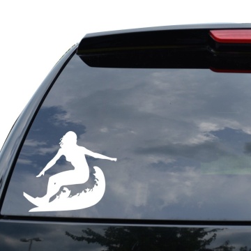 For SURFING GIRL SURF SURFER WAVE Decal Sticker Car Truck Motorcycle Window Laptop Wall Decor