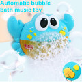Children's Bath Automatically Spit Bubble Toy Bathtub Soap Automatic Music Bubble Machine Crab Frog Baby Bathroom Play Toys