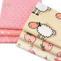 Chainho,Sheep&Peach&Flamingo Series,Print Twill Cotton Fabric,For DIY Quilting Sewing Baby&Child Sheet,Pillow Material,50x160cm