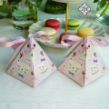 Pyramid shape wedding favor box