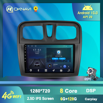 Car Radio For Renault 2 Sandero Symbol 2014-2019 Multimedia DVD CD Player GPS Navigation Android 9.0 No 2din Carplay DSP Canbus