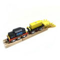 Wooden dock loading crane cargo ship scene Suitable for train brio track children track series toy accessories