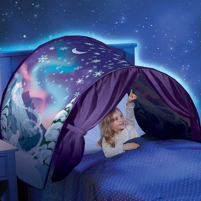 Children's Starry Bed Folding Light-blocking Tent Bed Mosquito Net Indoor Bed Canopy Baby Room Decor Type Applicable People