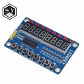 1PCS Great IT TM1638 Module Key Display For AVR Arduino New 8-Bit Digital LED Tube 8-Bit