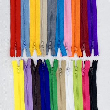 20pcs 3#10-30cm (4inch/12 Inch)closed nylon Coil Zippers for Tailor Sewing Crafts Nylon Zippers Bulk 20 Colors