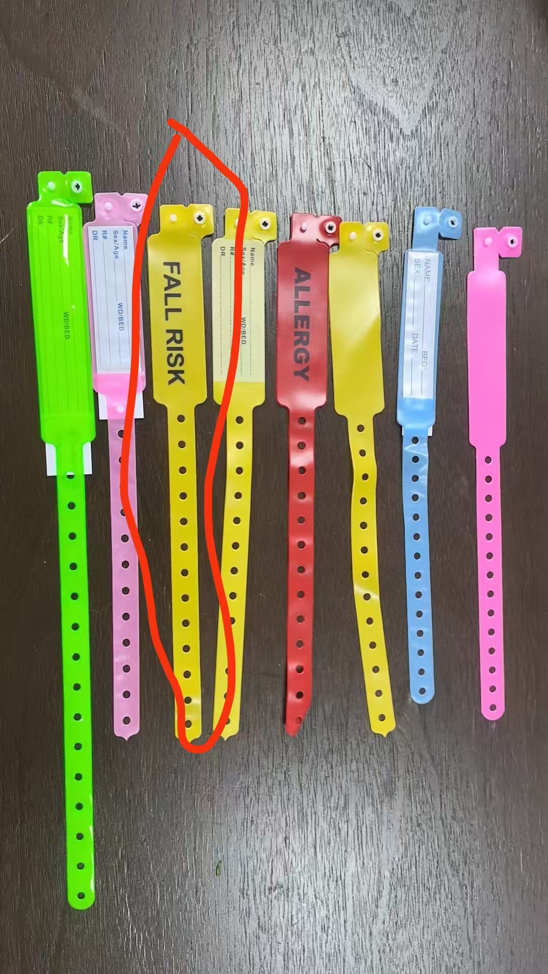 ID band fall risk