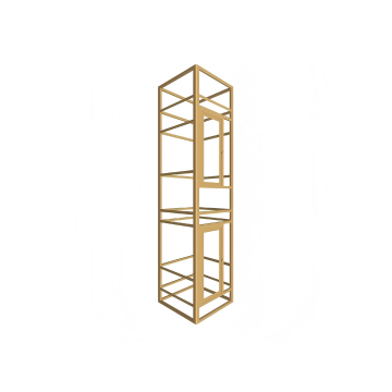 Aluminum alloy shaft frame for home elevators