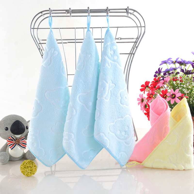 Baby Towel Fashion Superfine Fiber Kid Bath Towels Washcloth Square Towel Children Bathroom Wipe Wash Cloth Gift Towel