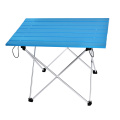 Portable Outdoor BBQ Camping Picnic Aluminum Alloy Folding Table Lightweight Light Color Stocked 5 Colors Mini Rectangle Table