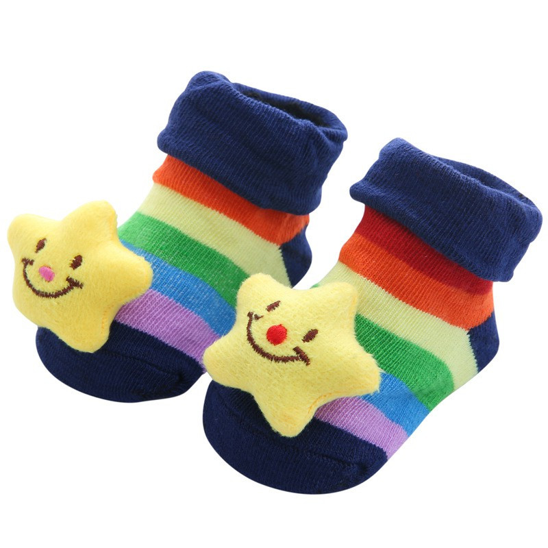 1 Pair Baby Boy Socks Cotton Baby Socks Rubber Anti Slip Boy Girl Floor Kids Toddlers Sock Spring Animal Infant Newborn Gift