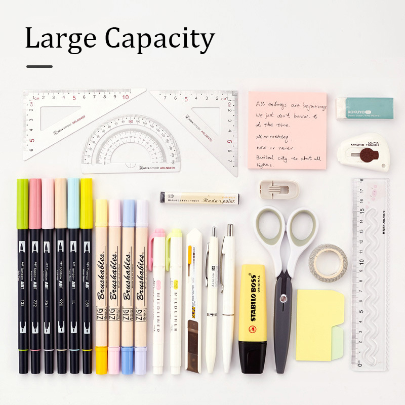 Pencil Case Kawaii Large Capacity Pencilcase School Pen Case Holder Office Supply Pencils Bag School Box Pencil Pouch Stationery