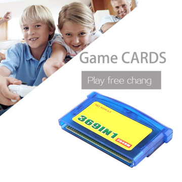 369 In Classic Game Card Memory Console Portable Home Player Accessories Video Cartridge Plastic Game Card For Nintendo GBA