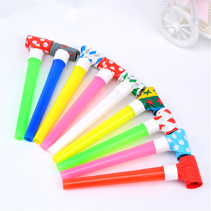 10PC/Pack Big Color Whistles Blowout Activity Festival Birthday Party Noise Makers Kid Funny Toy Party Favors Cheerleading Props