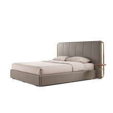 Iris Leather Upholstered Bed
