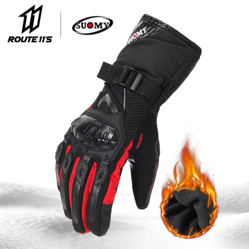 SUOMY Motorcycle Gloves 100% Waterproof Windproof Winter Men Moto Gloves Touch Screen Gant Moto Guantes Motorbike Riding Gloves