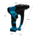 18V Rechargeable Brushless Cordless Rotary Hammer 4 Modes Drill Electric Hammer Impact Drill High Power For 18V Makita Battery