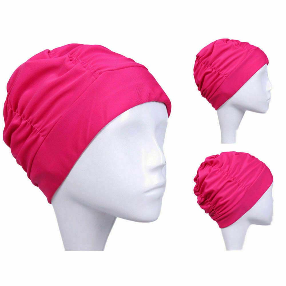 1 Piece of Free Size Swimming Cap Elastic Headband Flower Print Swimming Pool Swimming Cap Long Hair Protection Swimming Cap