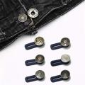 5pcs Jeans Retractable Buttons Metal Extended Buckles Pant Waistband Expander for Men Women (Random Color)