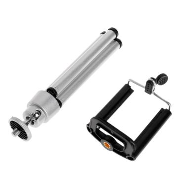 Tripod Stand With Clip Rotary Aluminium Alloy Holder For Phone Laser Level Digital SLR Camera