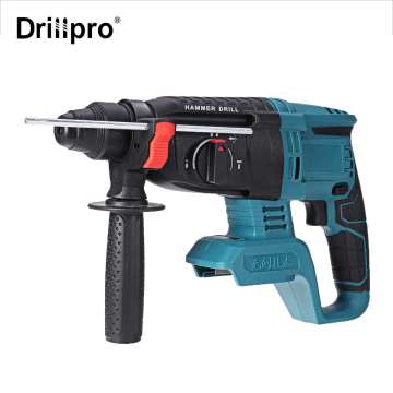 18V Brushless Electric Rotary Hammer Drill Rechargeable Multifunction Electric Hammer Impact Power Drill Tool for Makita Battery