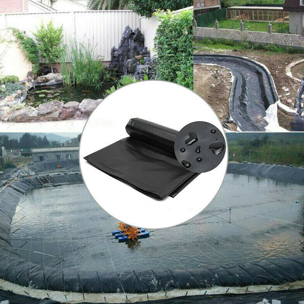 10x5ft Multifunction Lightweight HDPE Easy Install Outdoor Garden Waterproof Rainproof Seam Tape Anti Seepage Fish Pond Liner