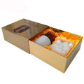 Custom Gold cardboard drawer candle packaging box
