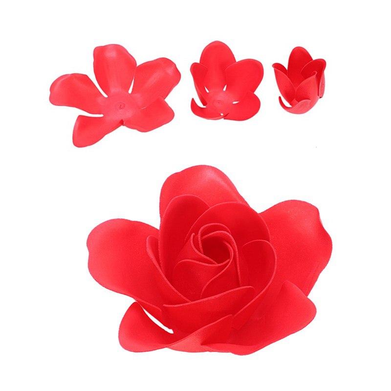 81Pcs Color Mixing Rose Bath Body Flower Floral Soap Scented Rose Flower DIY Gifts for Valentine's Day Wedding Party