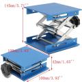 Adjustable Aluminum alloy Laboratory Lab-Lift Lifting Platforms Jack Scissor Lift Platform / Foldable Lifting Table Pad Height